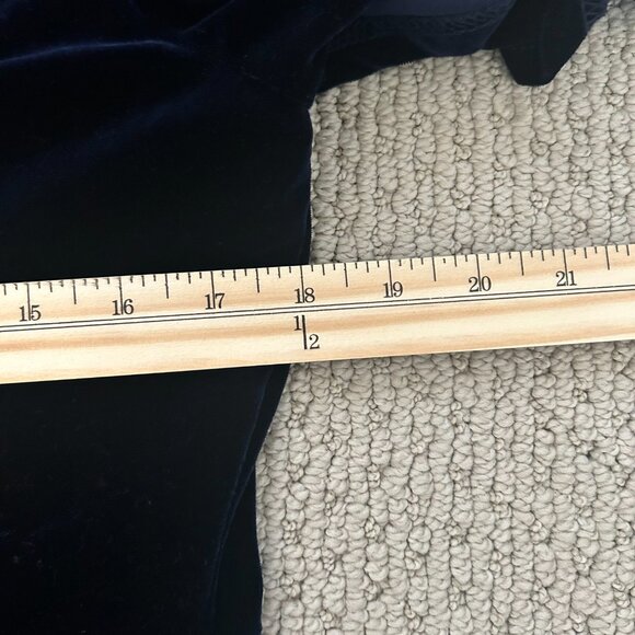 Pink Desert Dress Velvet Wrap Navy Blue Maxi Short Sleeve SZL Whimsygoth - Picture 12 of 12